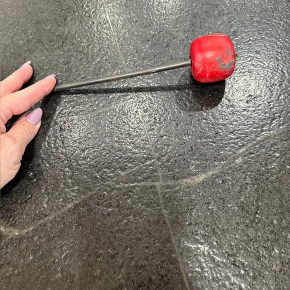 Danmar USA Red Wood Drum Beater w/Standard Shaft - Picture 3 of 7